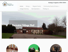 Tablet Screenshot of barnstonvillagehall.co.uk